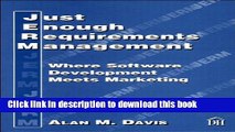 [Popular] E_Books Just Enough Requirements Management: Where Software Development Meets Marketing