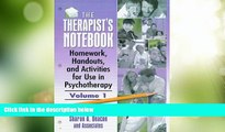 Big Deals  The Therapist s Notebook: Homework, Handouts, and Activities for Use in Psychotherapy