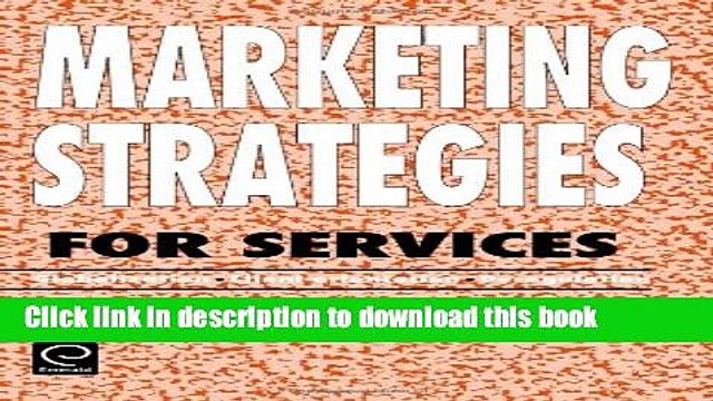 Download Marketing Strategies for Services E-Book Online