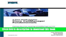 [Popular] E_Books Cisco CallManager Fundamentals: A Cisco AVVID Solution (Cisco Press Networking