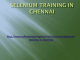 Selenium Training in Chennai | Software testing Training Academy