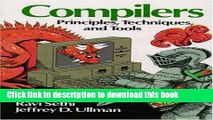 [Popular] E_Books Compilers: Principles, Techniques, and Tools Full Online
