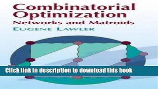 [Popular] E_Books Combinatorial Optimization: Networks and Matroids (Dover Books on Mathematics)