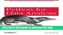 [Popular] Book Python for Data Analysis: Data Wrangling with Pandas, NumPy, and IPython Full Online