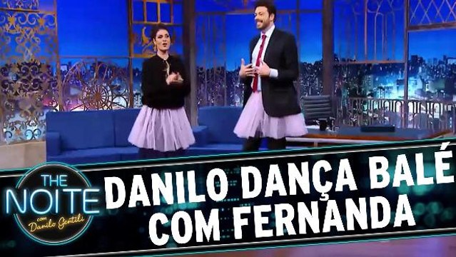 Danilo dança balé com Fernanda Abreu