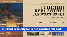 [Reading] Florida Real Estate Exam Manual: For Sales Associates   Brokers New Online