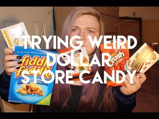 TRYING WEIRD DOLLAR STORE CANDY // Bri Loughead