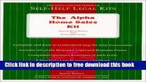 [Reading] The Alpha Home Sales Kit: Special Book Edition With Removable Forms New Download