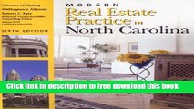 [Reading] Modern Real Estate Practice in North Carolina New Online