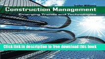 [Download] Construction Management: Emerging Trends   Technologies (Go Green with Renewable Energy