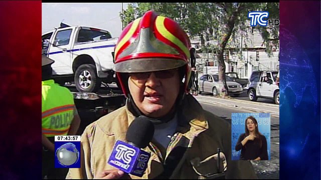 Tres policías heridos en accidente de tránsito