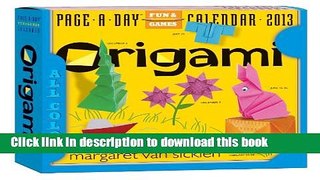 [Popular Books] Origami 2013 Page-A-Day Calendar Full Download