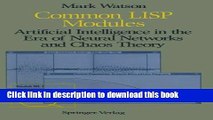 [Popular] E_Books Common LISP Modules: Artificial Intelligence in the Era of Neural Networks and