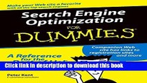 [Read PDF] Search Engine Optimization For Dummies (For Dummies (Computer/Tech)) Download Free