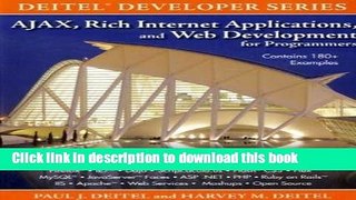 [Popular Books] AJAX, Rich Internet Applications, and Web Development for Programmers Free Download