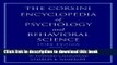 [Popular Books] The Corsini Encyclopedia of Psychology and Behavioral Science, Volume 2, 3rd