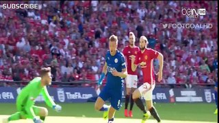 All Goals & Highlights - Leicester City 1-2 Manchester United - 07%2F82016 [Community Shield].CUT.00'47-03'49