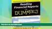 Must Have  Reading Financial Reports For Dummies (For Dummies (Lifestyles Paperback))  Download