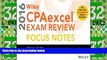 Big Deals  Wiley CPAexcel Exam Review 2016 Focus Notes: Regulation  Best Seller Books Best Seller