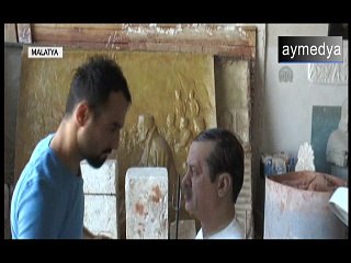 500 gönüllünün saçından Erdoğan'ın büstünü yaptı