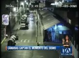 Cámaras del ECU 911 captaron el fuerte movimiento del sismo de 4.6 grados