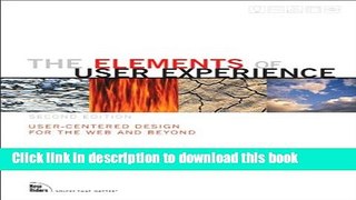 [Popular] Book The Elements of User Experience: User-Centered Design for the Web and Beyond (2nd
