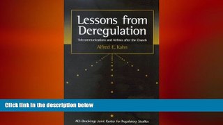 FREE PDF  Lessons from Deregulation: Telecommunications and Airlines after the Crunch  BOOK ONLINE