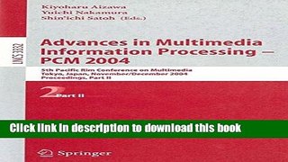 [Popular Books] Advances in Multimedia Information Processing - PCM 2004: 5th Pacific Rim