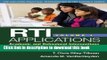 Books RTI Applications, Volume 1: Academic and Behavioral Interventions Free Online