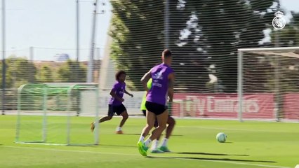 Marcelo fires an unstoppable shot in training!