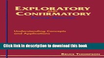 [Popular Books] Exploratory and Confirmatory Factor Analysis: Understanding Concepts and