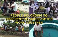 People belonging to different religious faiths work together