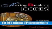 [Reading] Making, Breaking Codes: Introduction to Cryptology New Online