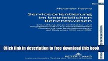 [Full] Serviceorientierung im betrieblichen Berichtswesen: Entwicklung eines Architektur- und