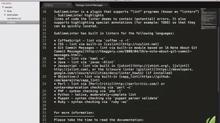 Sublime Text 2 tutorial part 20: Sublime Linter