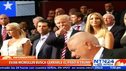 Republicano Evan McMullin lanza campaña independiente en contra de Donald Trump