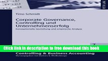 [Full] Corporate Governance, Controlling und Unternehmenserfolg: Konzeptionelle Gestaltung und