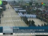 Bolivia celebra 191 años de independencia
