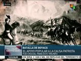 Colombia: se conmemoran 197 años de la batalla de Boyacá
