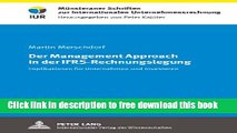 [Full] Der Management Approach in der IFRS-Rechnungslegung: Implikationen fuer Unternehmen und