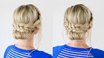 French Lace Braid Updo - Back to School Hairstyles 2016