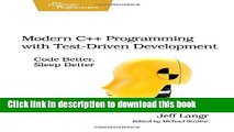 [PDF] Modern C   Programming with Test-Driven Development: Code Better, Sleep Better Full Online