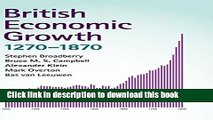 Books British Economic Growth, 1270-1870 Full Online