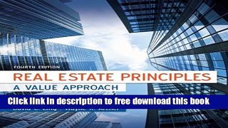 [Full] Real Estate Principles: A Value Approach Online PDF