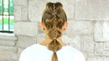 Stacked Bubble Braid - Back to School Hairstyles 2016