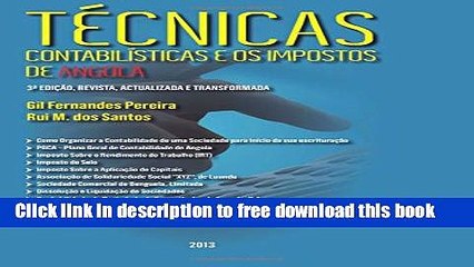 [Full] Tecnicas Contabilisticas e os Impostos em Angola Online New
