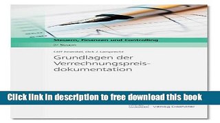 [Full] Grundlagen der Verrechnungspreisdokumentation: System, Dokumentation und Analyse von