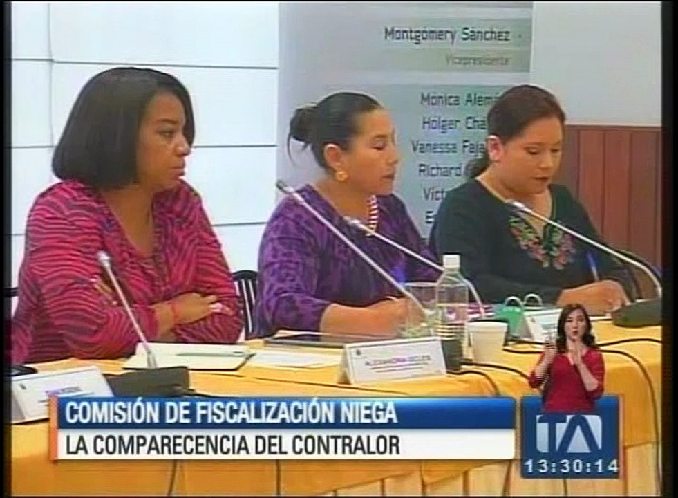 Comisión de Fiscalización niega la comparecencia del Contralor