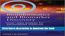 Download Bioinformatics and Biomarker Discovery: 