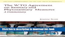 Ebook The WTO Agreement on Sanitary and Phytosanitary Measures: A Commentary Free Online